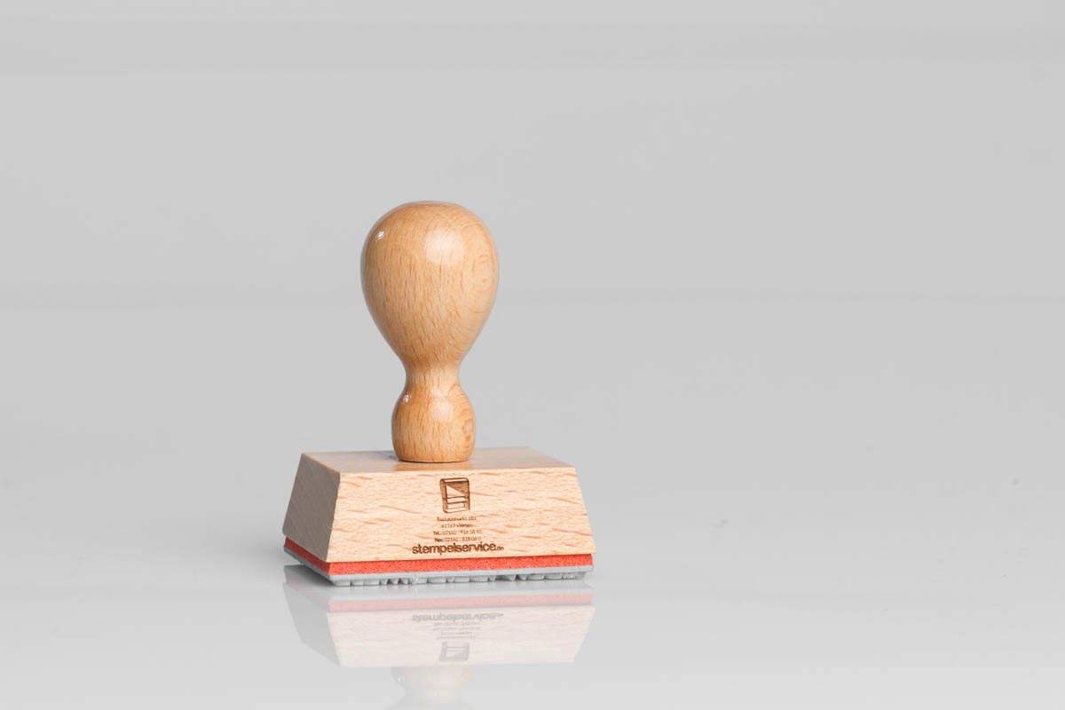 Adressenstempel Holzstempel BULLTERRIER Stempel mit Stempelkissen Motiv 50x30cm 